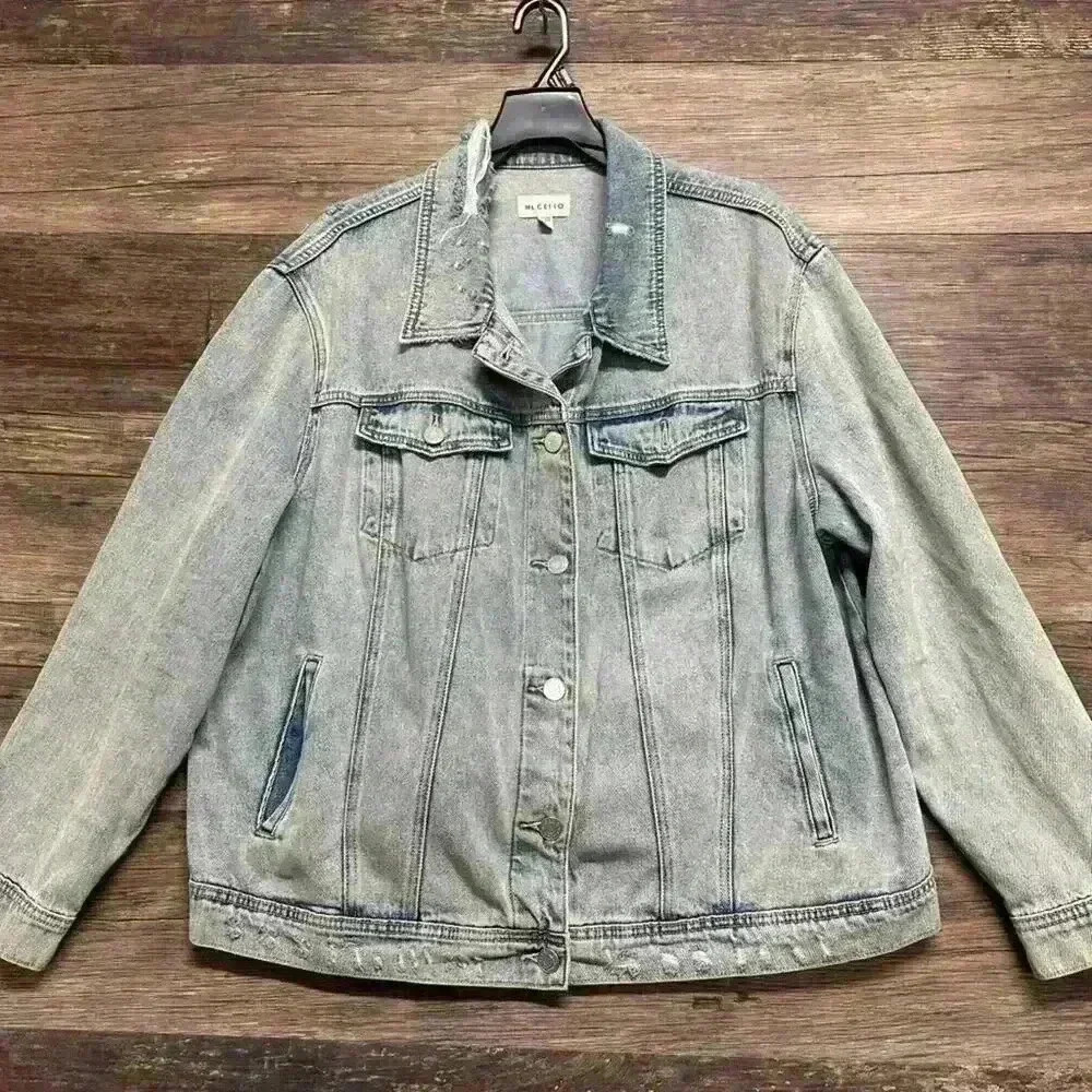 Ms. Cello Light Blue Denim Jacket Size 2xl